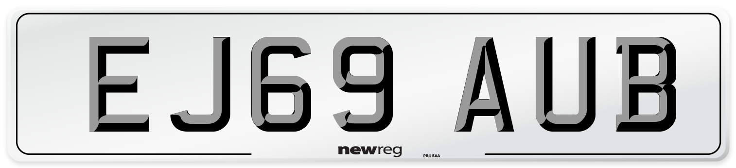 EJ69 AUB Number Plate from New Reg